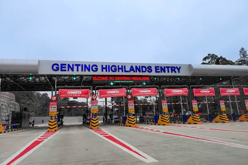 Genting Highlands Entry sign on the route from Kuala Lumpur to Genting Highlands
